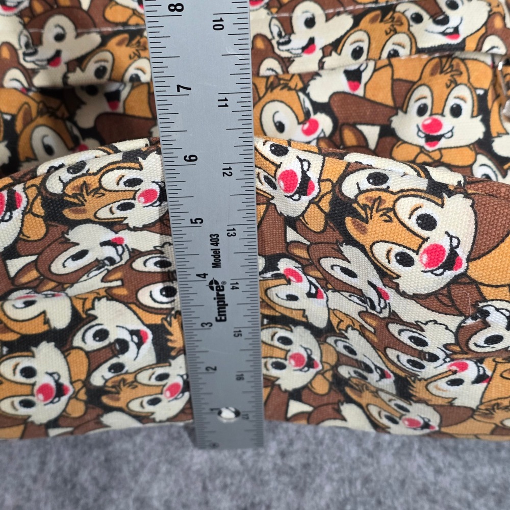 Chip & Dale Rescue Rangers Backpack Character All Over Print Canvas Bag 16" RARE - Picture 8 of 10